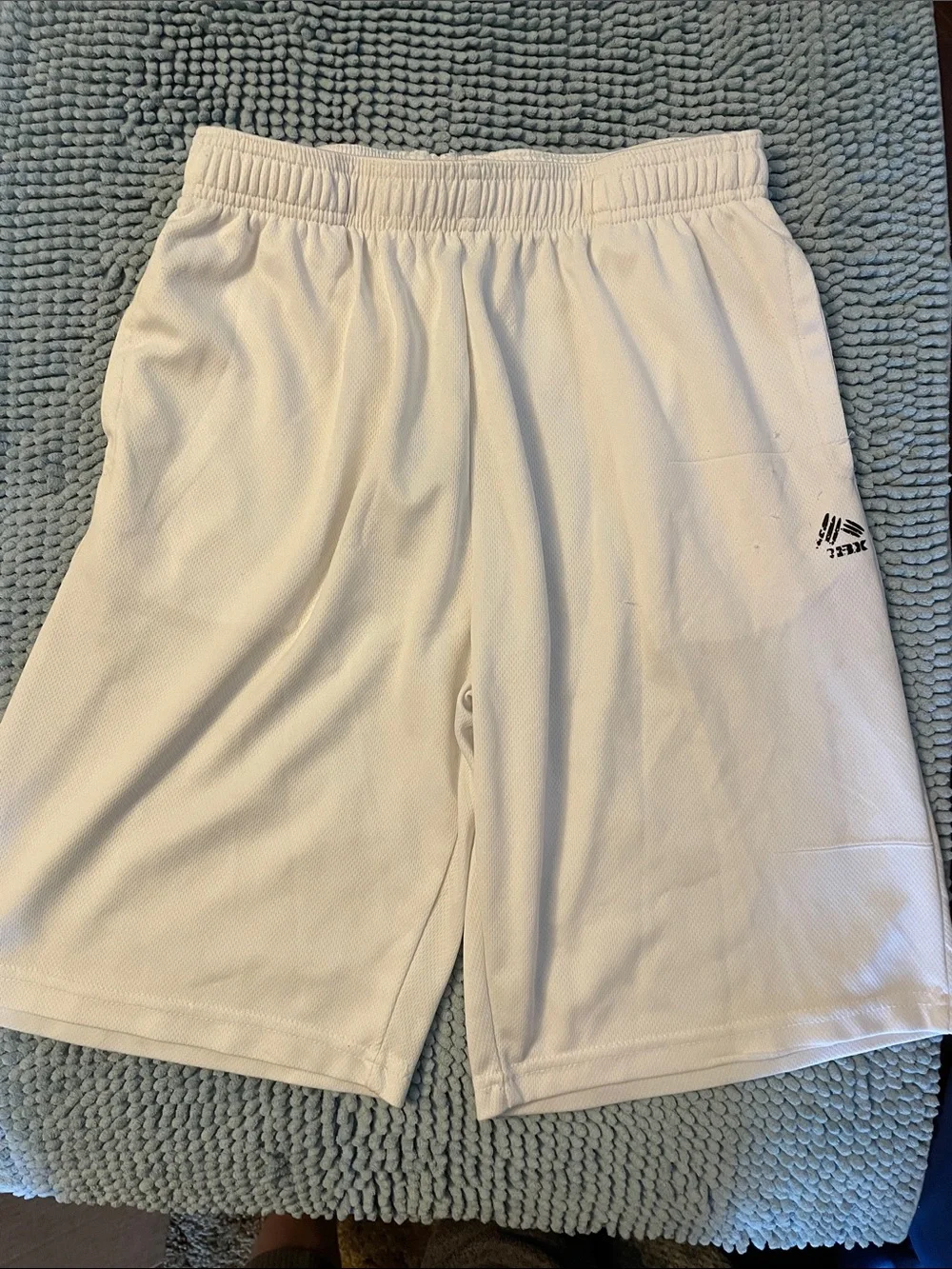 Set of 2 - RBX Boys Athletic Shorts - White and Gray